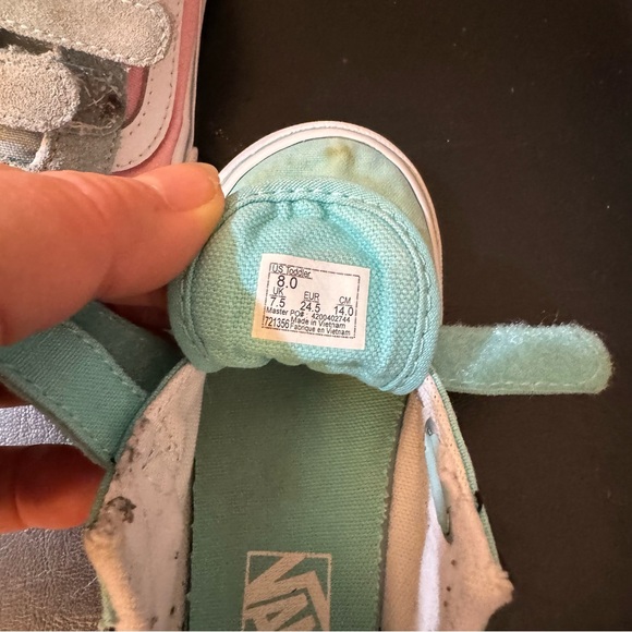 Vans Kids Sneakers – Teal and Pink shoes (Set of 2) - Picture 13 of 14